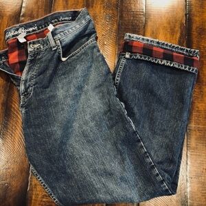 Vintage Eddie Bauer Fannel lined Mens relaxed fit pants 34x30